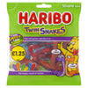 HARIBO Twin Snakes Fruit Flavour Gum Jelly Sweets Sharing Bag 140g (Pack of 12)