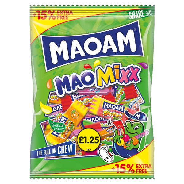 MAOAM MaoMixx Assorted Chewy Sweets Sharing Bag 161g (Pack of 14)
