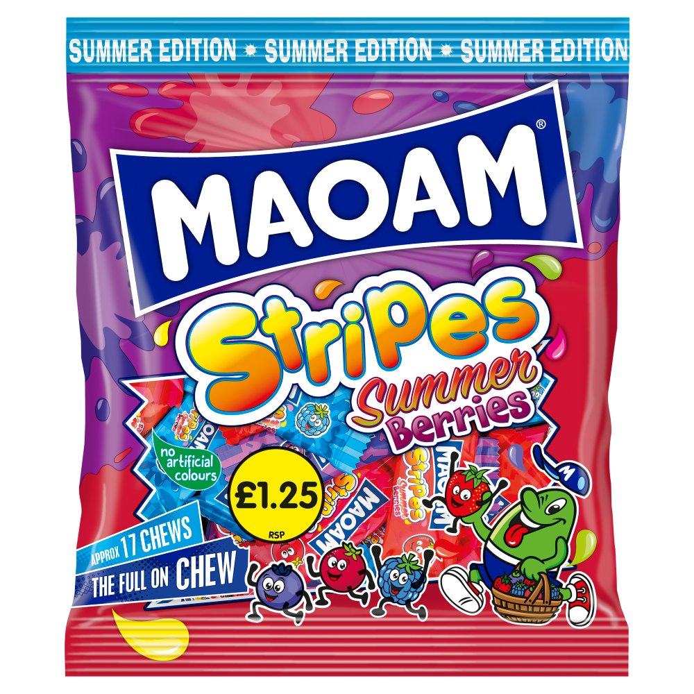 MAOAM Summer Edition Summer Berries Strips 140g (Pack of 14)