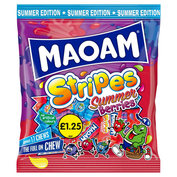 MAOAM Summer Edition Summer Berries Strips 140g (Pack of 14)