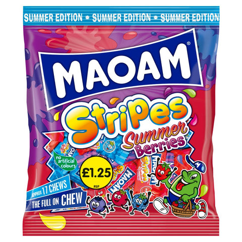 MAOAM Summer Edition Summer Berries Strips 140g (Pack of 14)