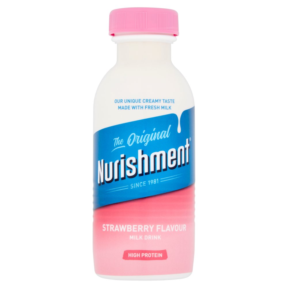 Nurishment Original Strawberry Flavour Milk Drink 330ml (Pack of 6)