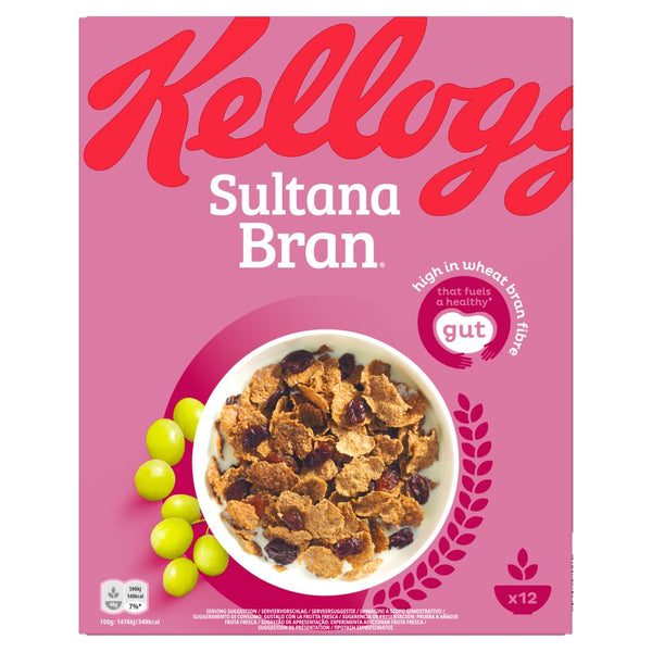 Kellogg's Sultana Bran Breakfast Cereal 500g (Pack of 6)