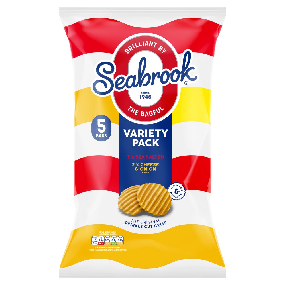 Seabrook Variety  25g (Pack of 5)