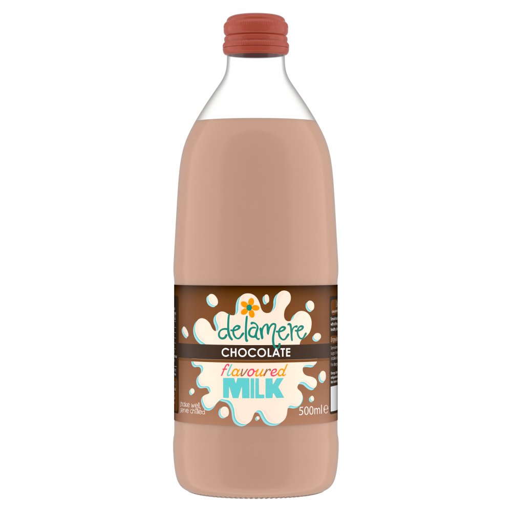 Delamere Chocolate Flavoured Milk 500ml (Pack of 12)