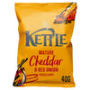 KETTLE® Chips Mature Cheddar & Red Onion Crisps 40g (Pack of 18)