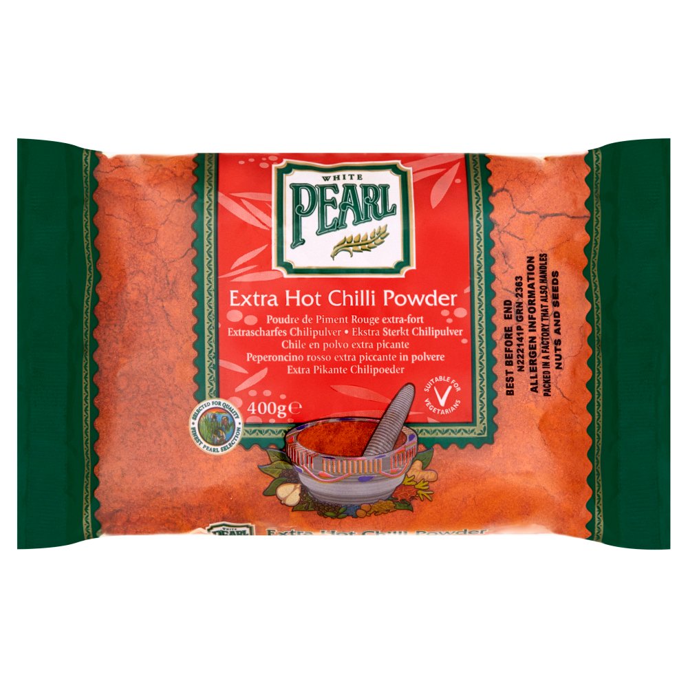 White Pearl Extra Hot Chilli Powder 400g (Pack of 10)