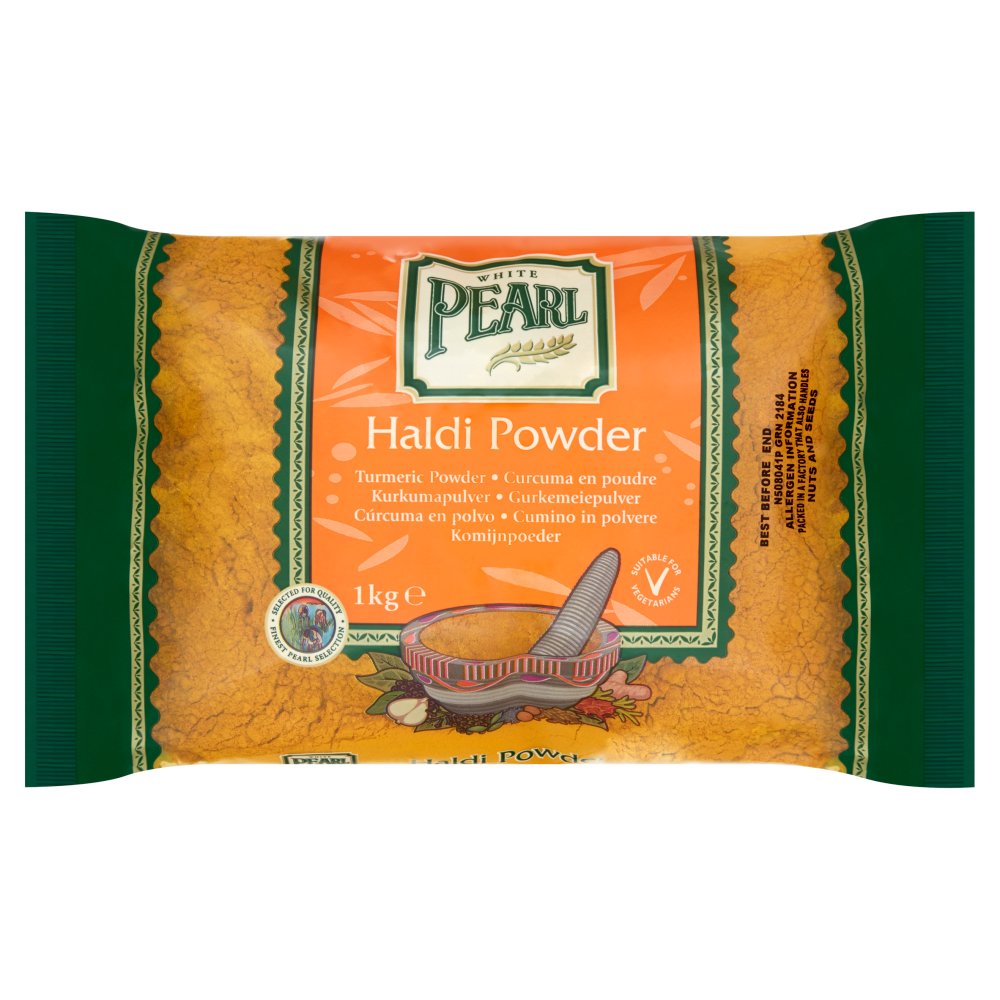 White Pearl Haldi Powder 1kg (Pack of 6)