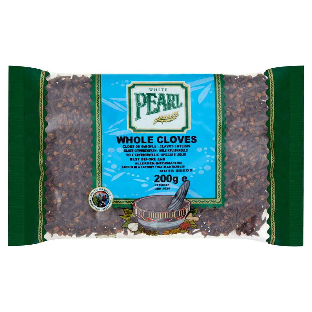 White Pearl Whole Cloves 200g (Pack of 10)