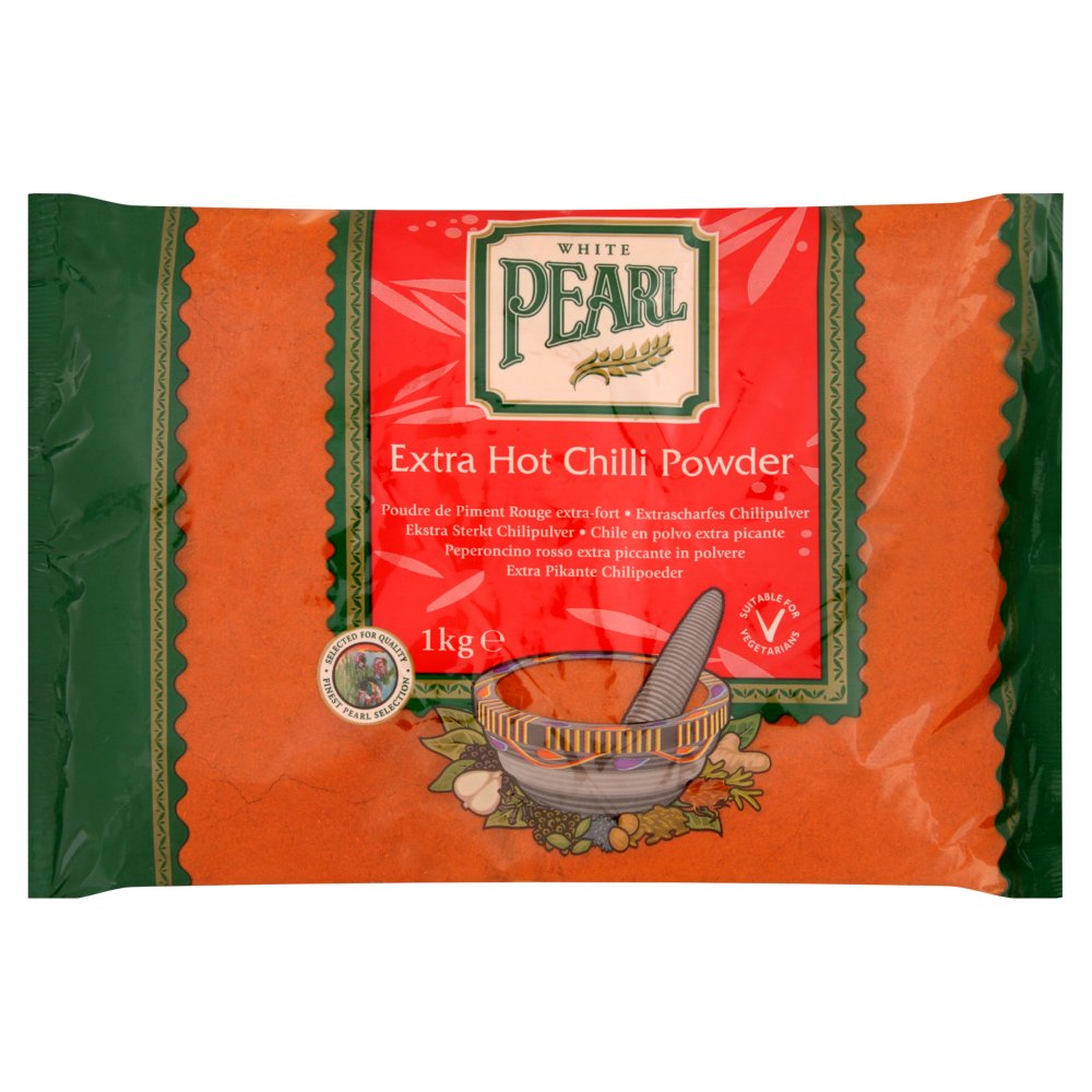 White Pearl Extra Hot Chilli Powder 1kg (Pack of 6)