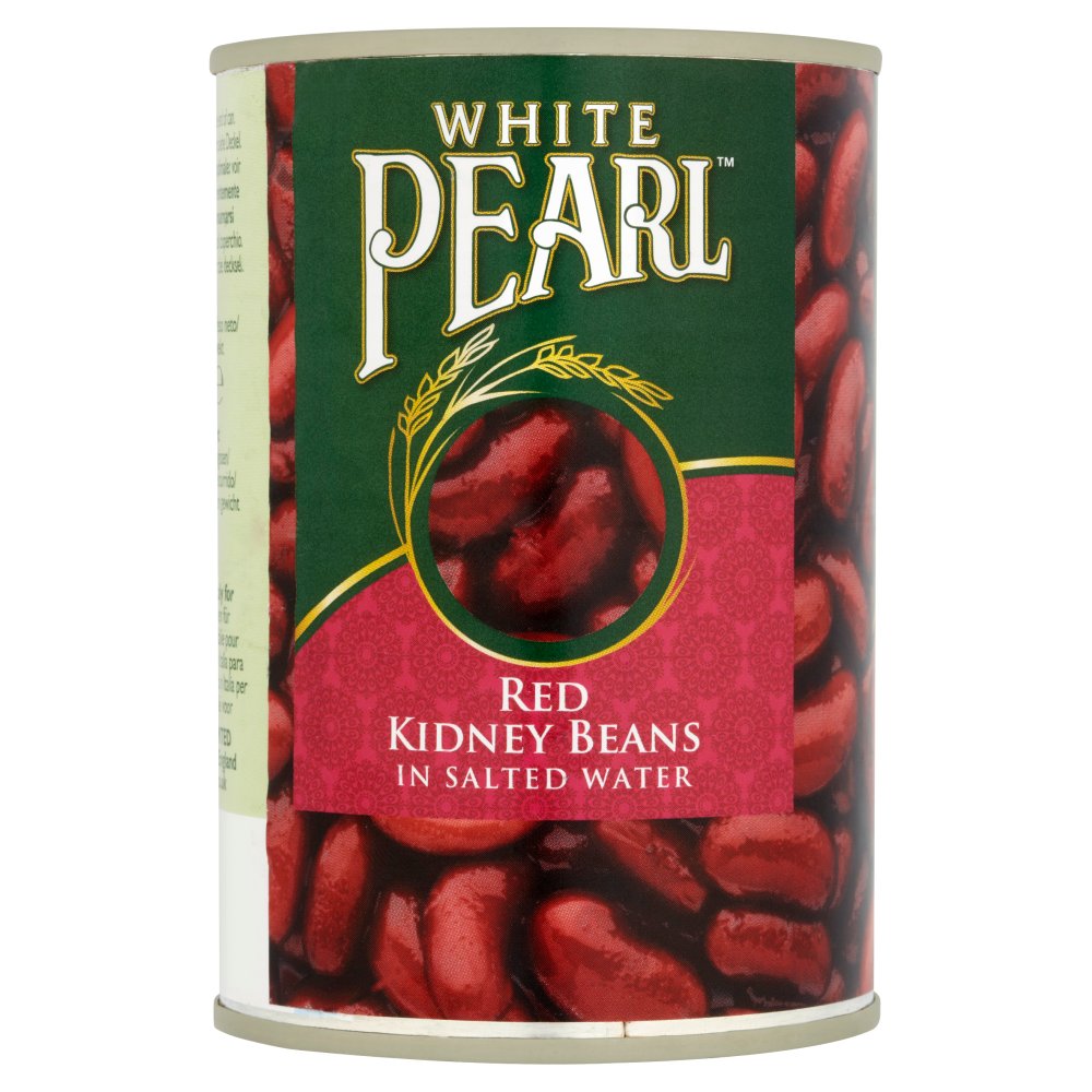 White Pearl Red Kidney Beans in Salted Water 400g x 12