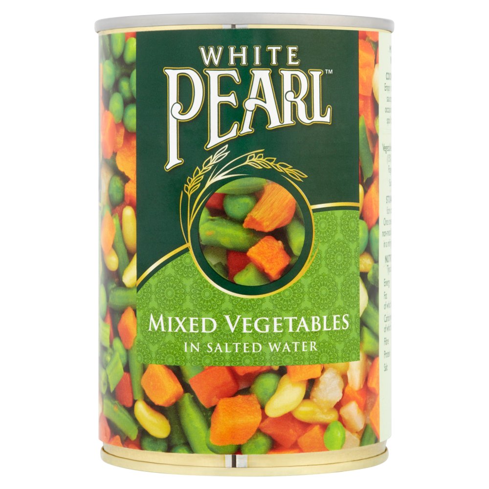 White Pearl Mixed Vegetables in Salted Water 400g (Pack of 12)