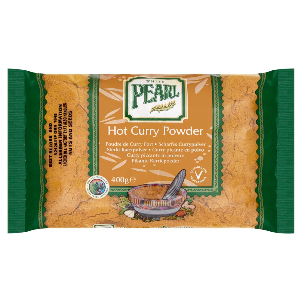 White Pearl Hot Curry Powder 400g (Pack of 1)