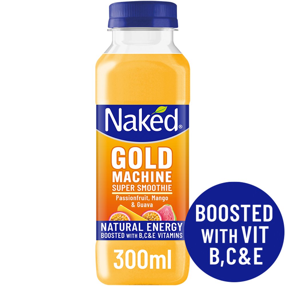 Naked Gold Machine Super Smoothie 300ml (Pack of 9)