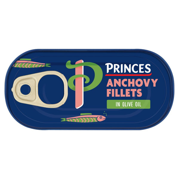 Princes Anchovy Fillets in Olive Oil 50g (Pack of 12)
