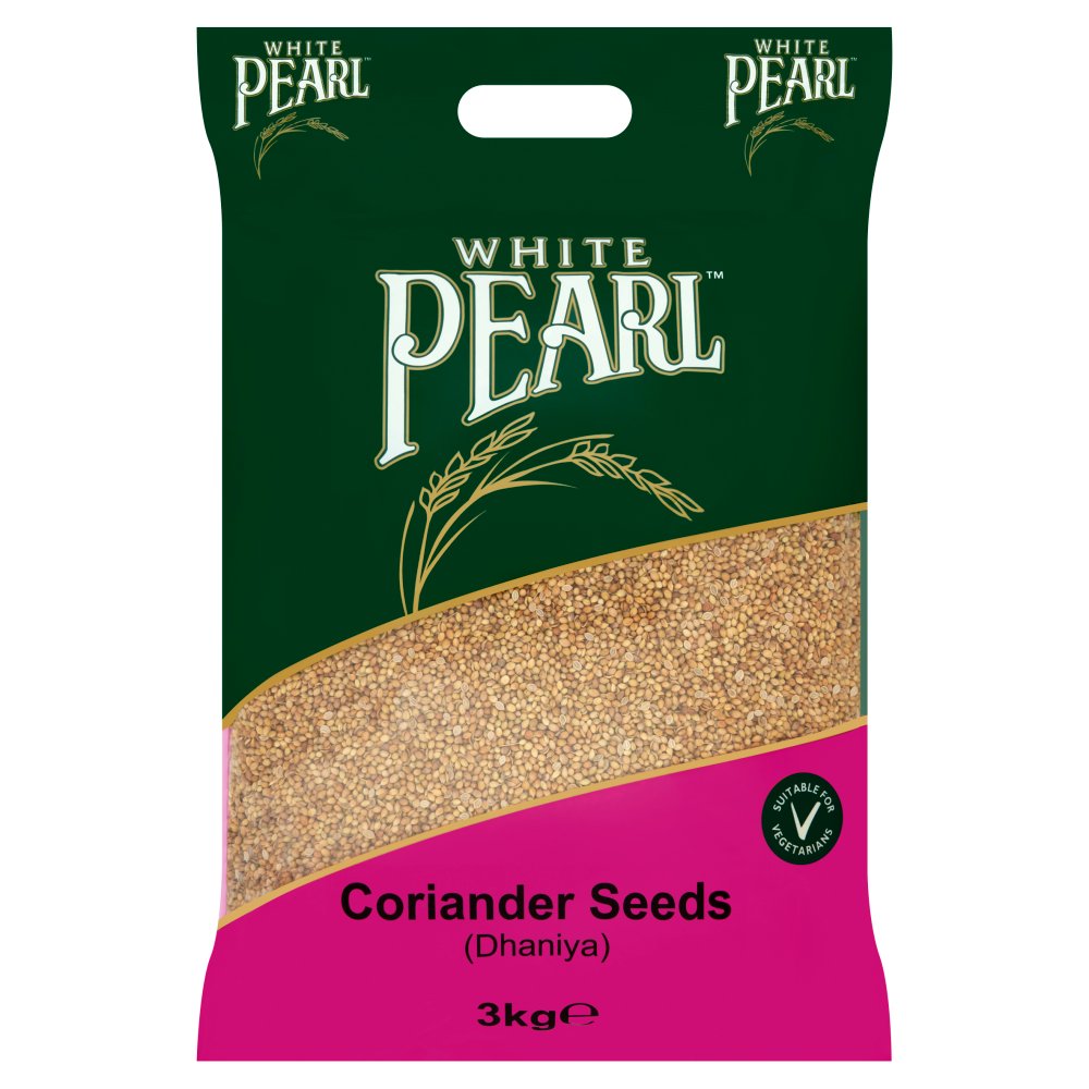 White Pearl Coriander Seeds 3kg (Pack of 1)