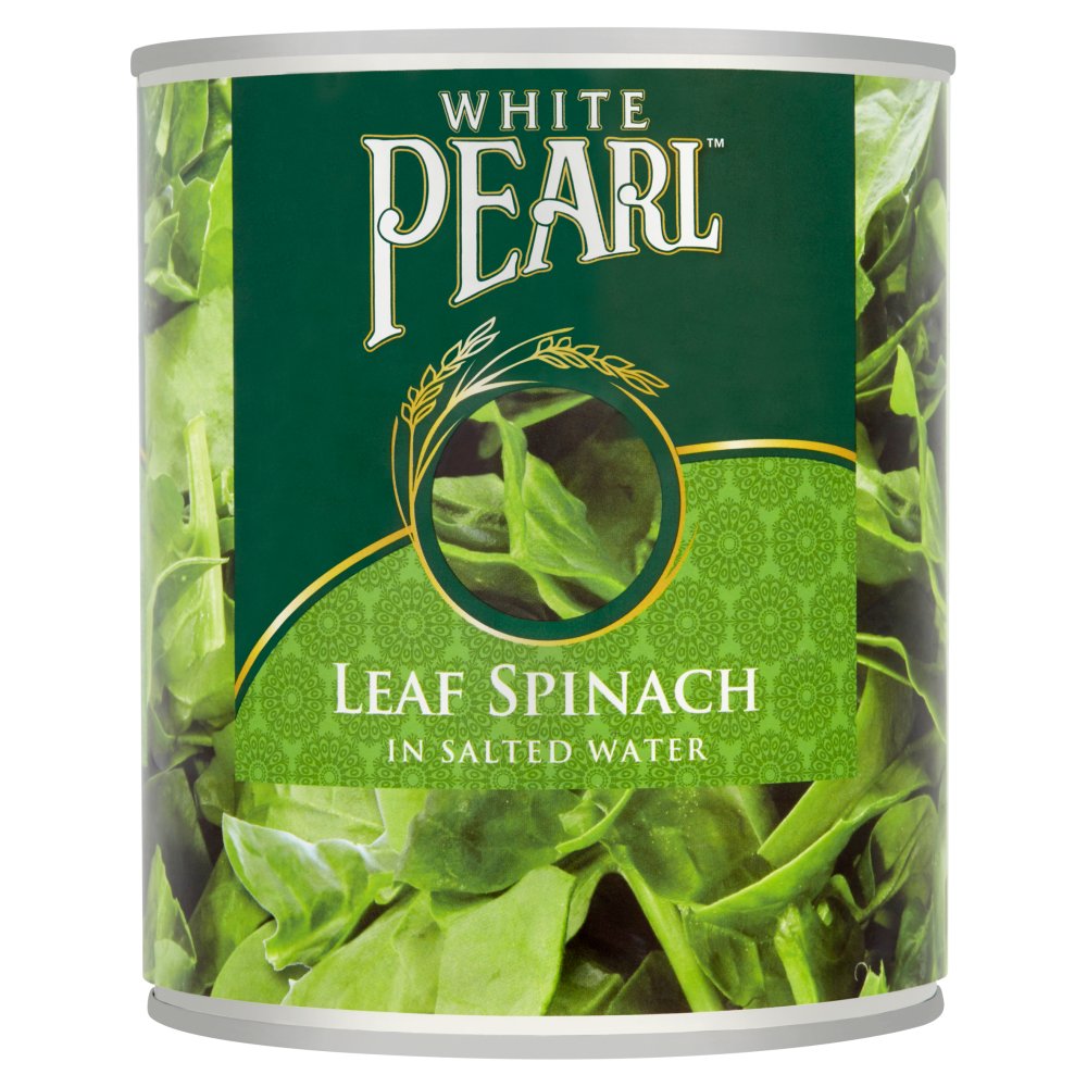 White Pearl Leaf Spinach in Salted Water 765g (Pack of 12)