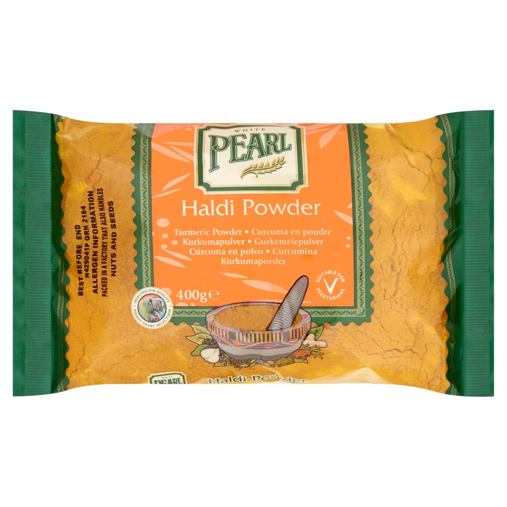 White Pearl Haldi Powder 400g (Pack of 1)