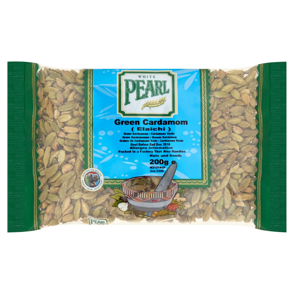 White Pearl Green Cardamom 200g (Pack of 1)
