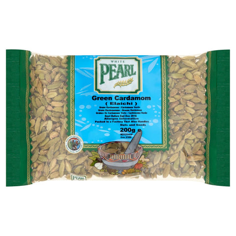 White Pearl Green Cardamom 200g (Pack of 1)