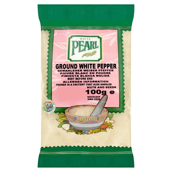 White Pearl Ground White Pepper 100g (Pack of 12)