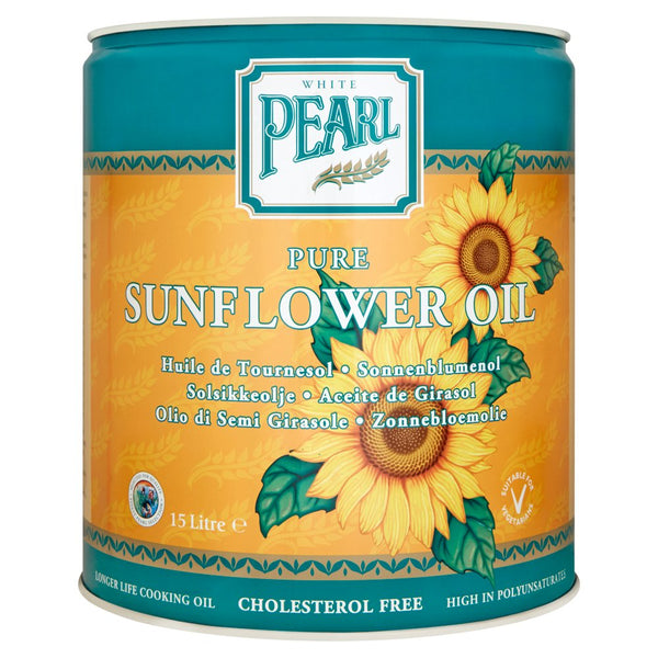 White Pearl Pure Sunflower Oil 15 Litre (Pack of 1)