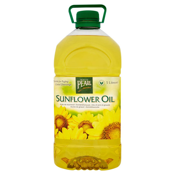White Pearl Sunflower Oil 5 Litres (Pack of 3)