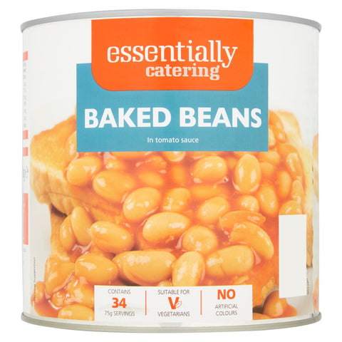 Essentially Catering Baked Beans in Tomato Sauce 2.62kg (Pack of 6)