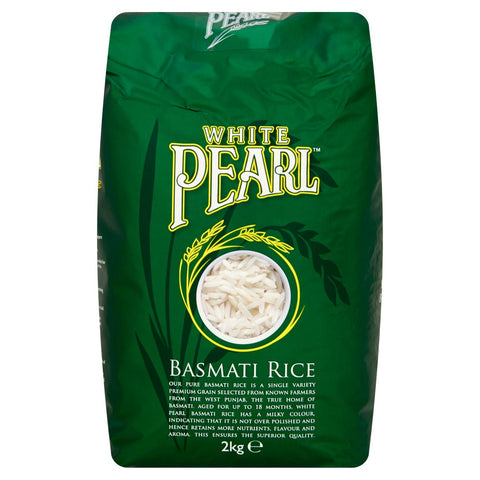 White Pearl Basmati Rice 2kg (Pack of 4)