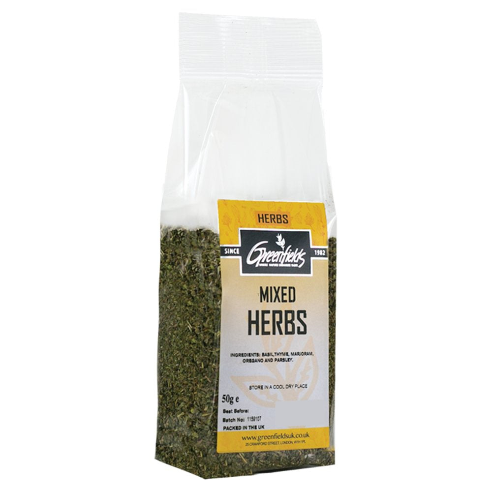 Greenfields Mixed Herbs 50g (Pack of 8) – Zorbaonline