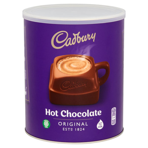 Cadbury Original Drinking Hot Chocolate Large Tub 2KG (Pack of 6)