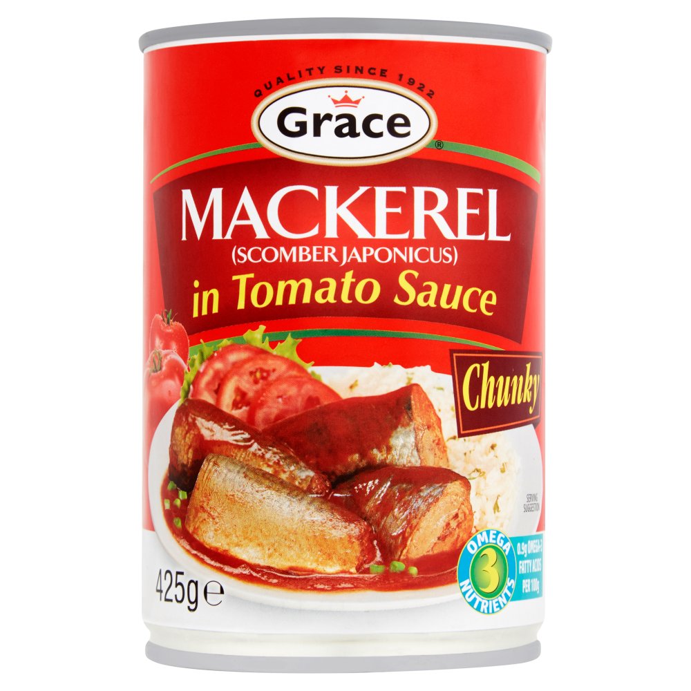 Grace Mackerel in Tomato Sauce 425g (Pack of 12)