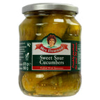 Mrs Elswood Sweet Sour Cucumbers Pickled with Sweetener 670g (Pack of 6)