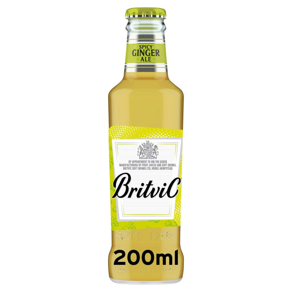 Britvic Spicy Ginger Ale Bottle 200ml (Pack of 24)