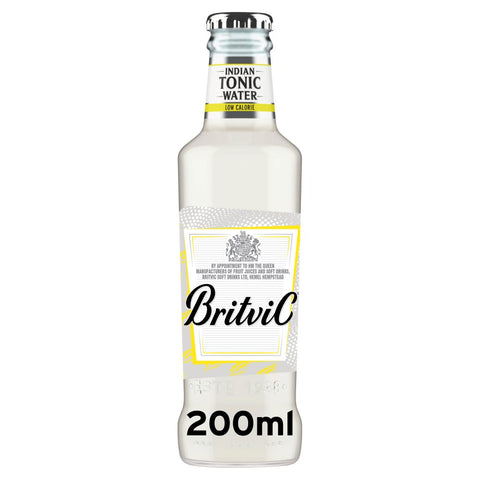 Britvic Indian Tonic Water Low Calorie Bottle 200ml (Pack of 24)