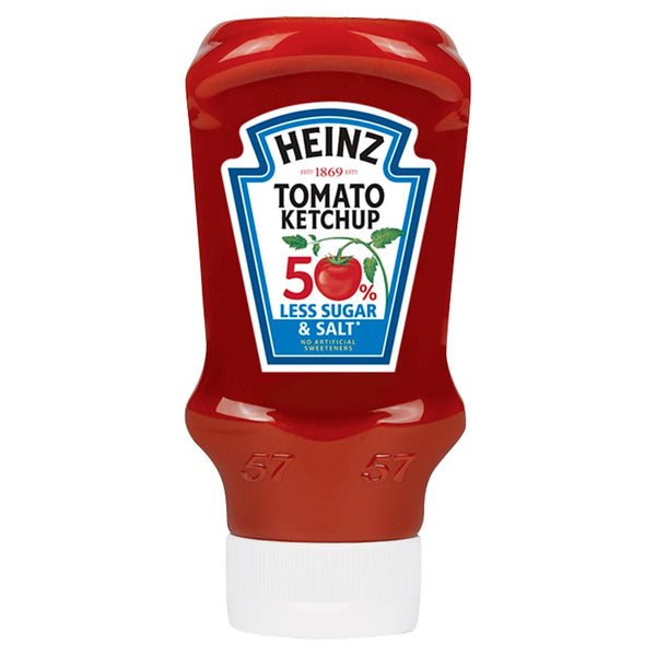 Heinz Tomato Ketchup 50% less sugar & salt 400g (Pack of 10)