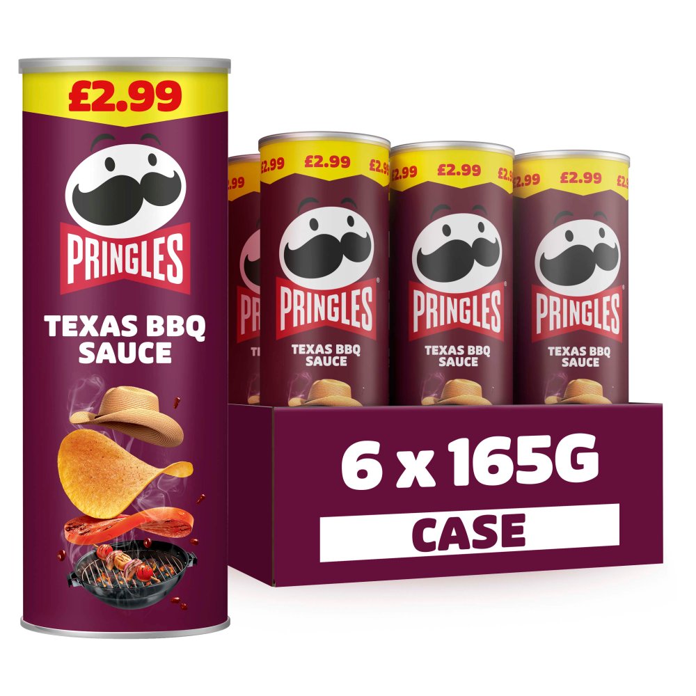 Pringles Texas BBQ Sauce 165g (Pack of 6)