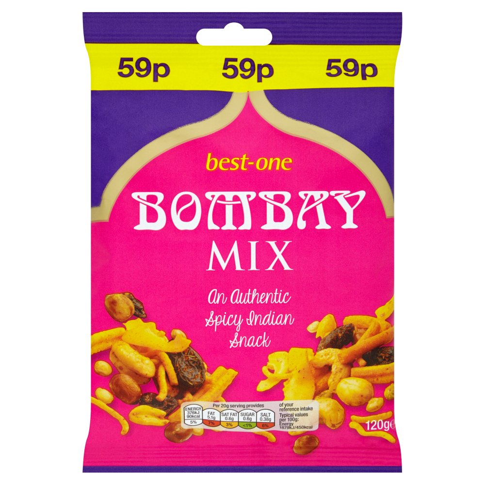 Best-One Bombay Mix 120g (Pack of 12)