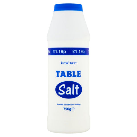 Best-One Table Salt 750g (Pack of 12)