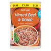 best-one Minced Beef & Onion in a Rich Tasty Gravy 390g (Pack of 6)
