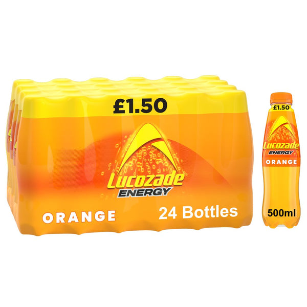 Lucozade Energy Drink Orange 500ml (Pack of 24)
