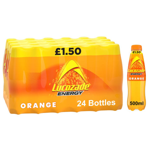 Lucozade Energy Drink Orange 500ml (Pack of 24)
