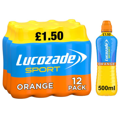Lucozade Sport Drink Orange 500ml (Pack of 12)