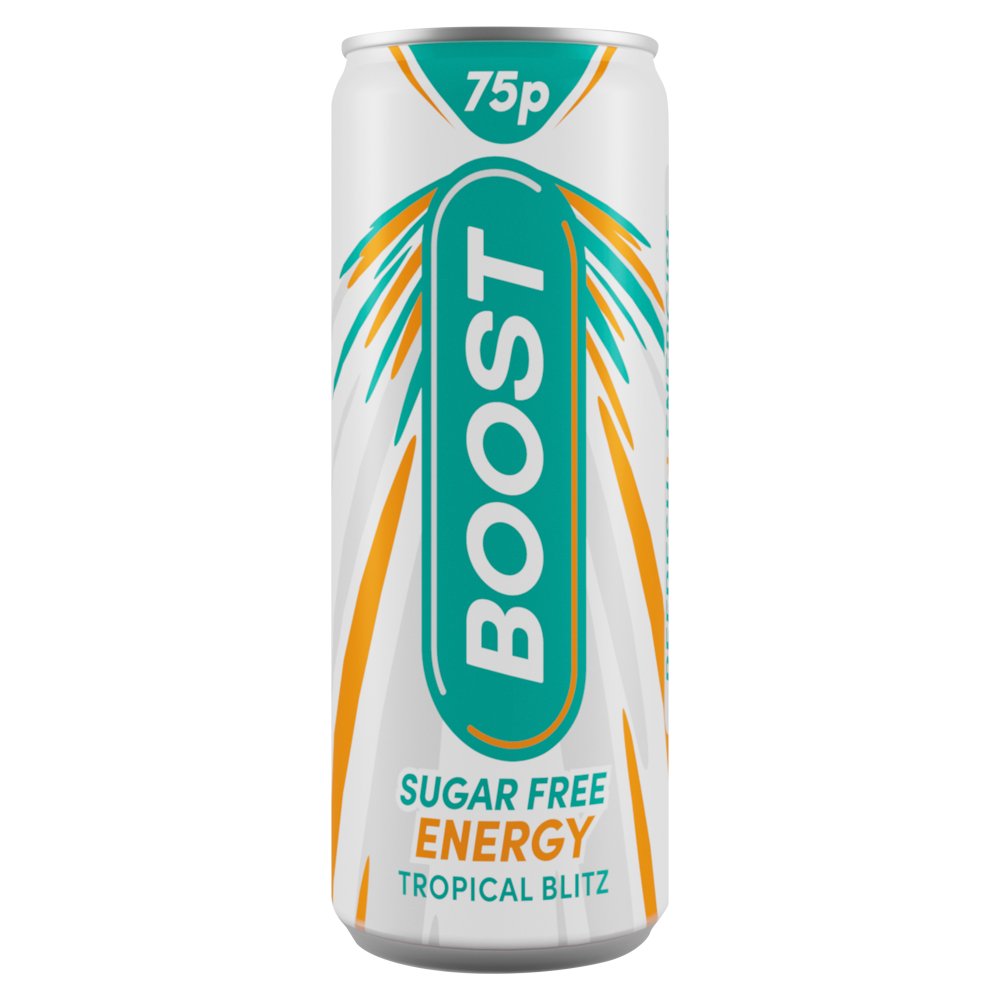 Boost Sugar Free Energy Tropical Blitz 250ml (Pack of 24)