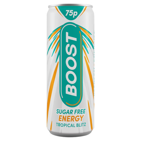 Boost Sugar Free Energy Tropical Blitz 250ml (Pack of 24)