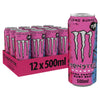 Monster Energy Drink Ultra Fantasy Ruby Red Zero Sugar 500ml (Pack of 12)