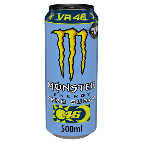 Monster Energy Drink Rossi VR46 Zero Sugar 500ml (Pack of 12)