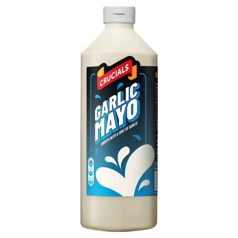 Crucials Garlic Mayo 1 Litre (Pack of 10)
