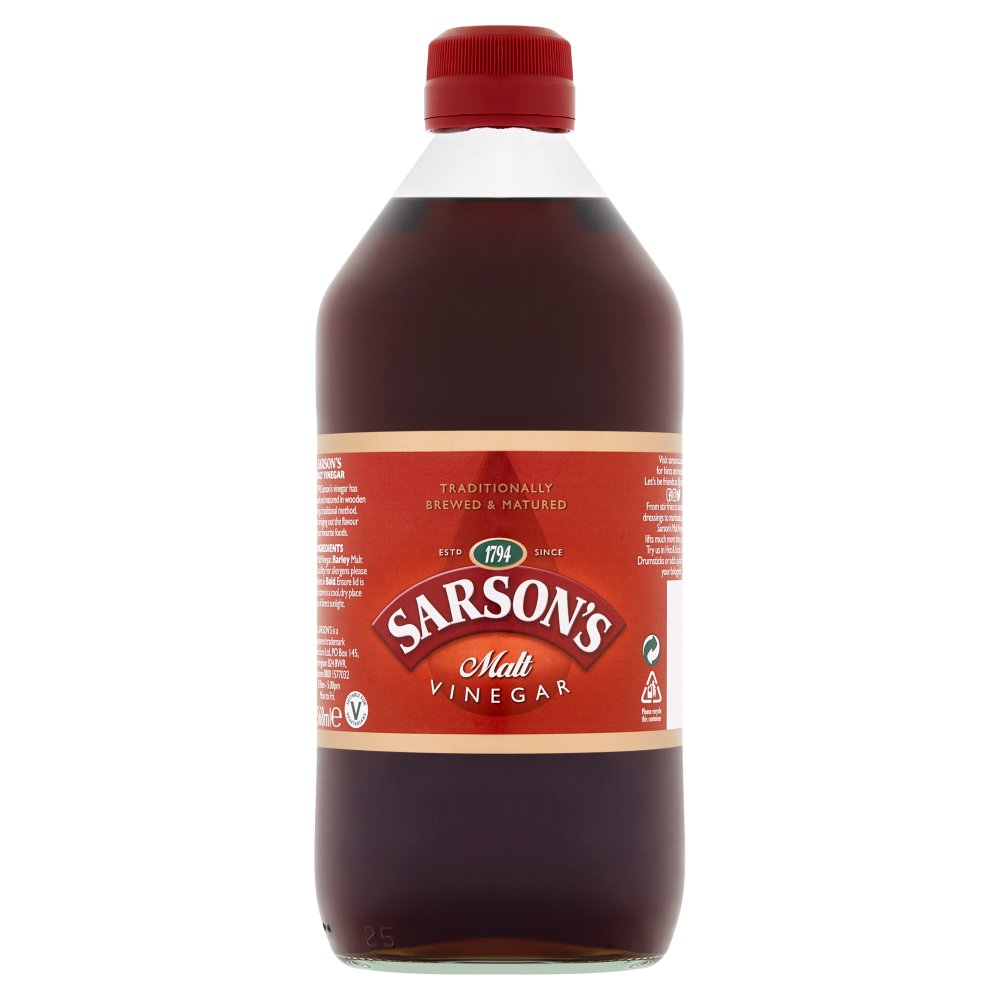 Sarson's Malt Vinegar 568ml (Pack of 12)