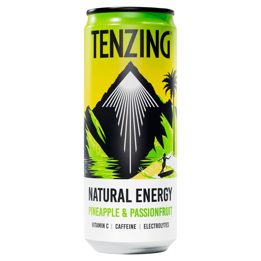 Tenzing Natural Energy Pineapple & Passionfruit 330ml x 12